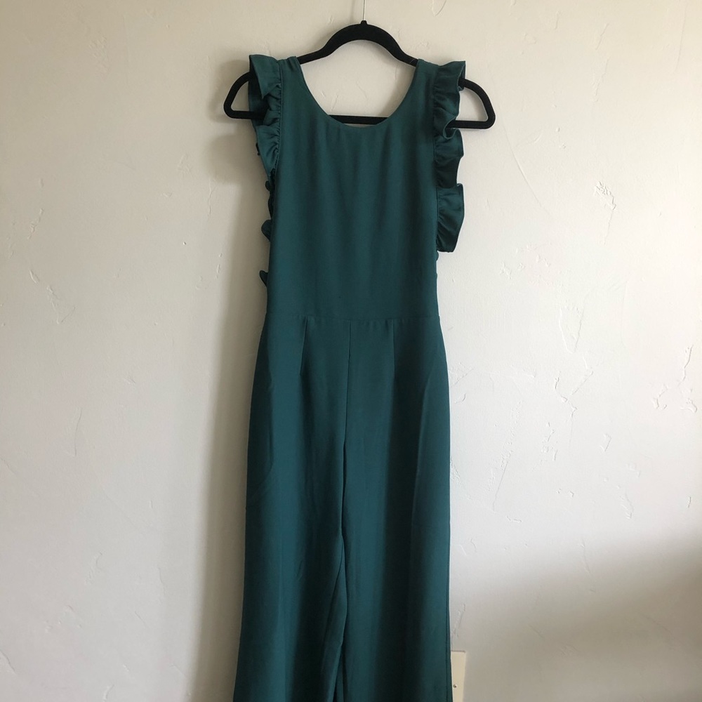 Free Press Ruffled Cropped Jumpsuit - Picture 3 of 5